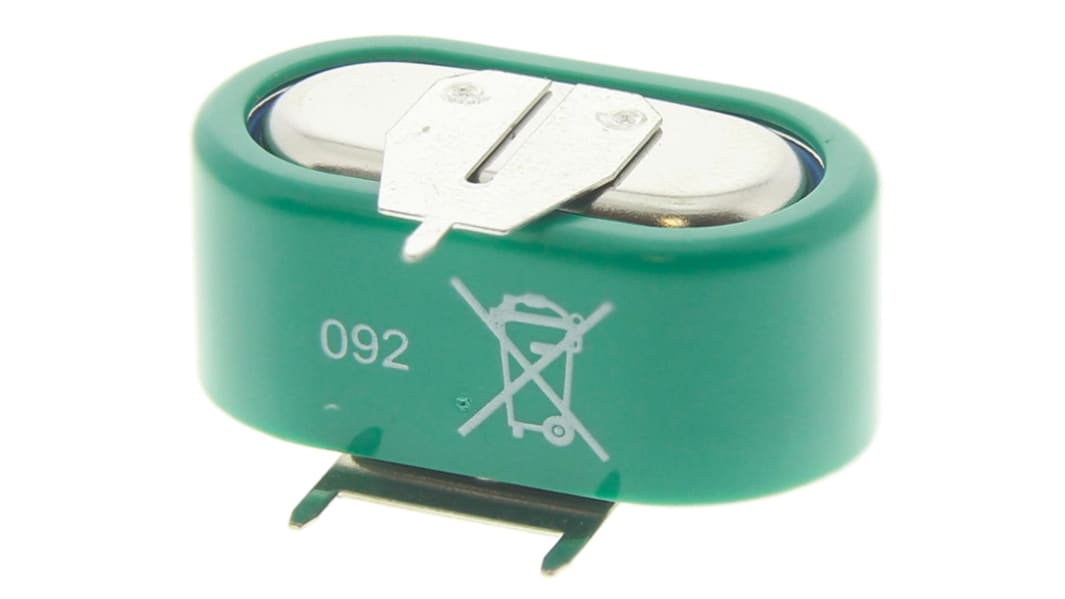 Varta V150H NiMH Knopfzellen Akku 2.4V / 150mAh, Löt Anschluss