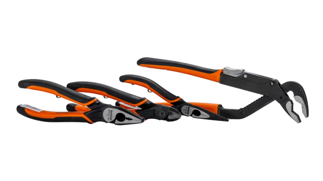 Bahco 4-Piece Plier Set, 200 mm Overall