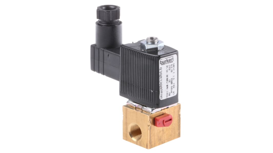 Electrovanne Burkert 6012, 24 V c.c., 3 ports , NF
