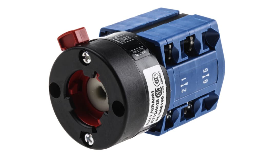 Interruttore Cam Kraus & Naimer CG8.A211/GBA001.*FT, bipolare, 3 posizioni, 20A