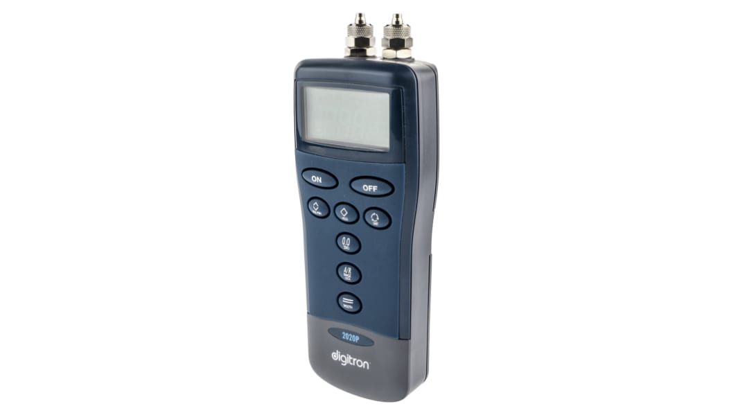 Digitron 2000P Differential Digital Pressure Meter With 2 Pressure Port/s, Max Pressure Measurement 25mbar
