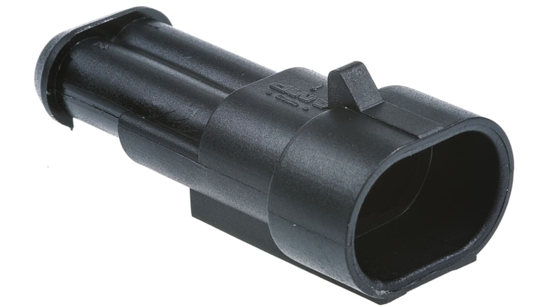 TE Connectivity, AMP Superseal 1.5 Male 2 Way for use with Centerline Wire-to-Wire Connector