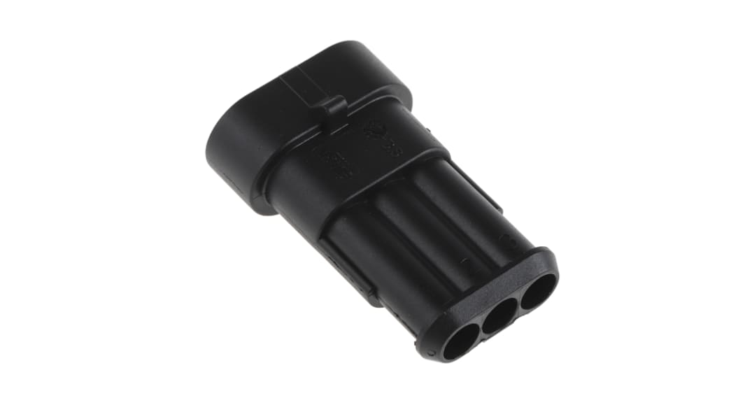 TE Connectivity, AMP Superseal 1.5 Automotive Connector Plug Cable Mount 3 Way 282105-1