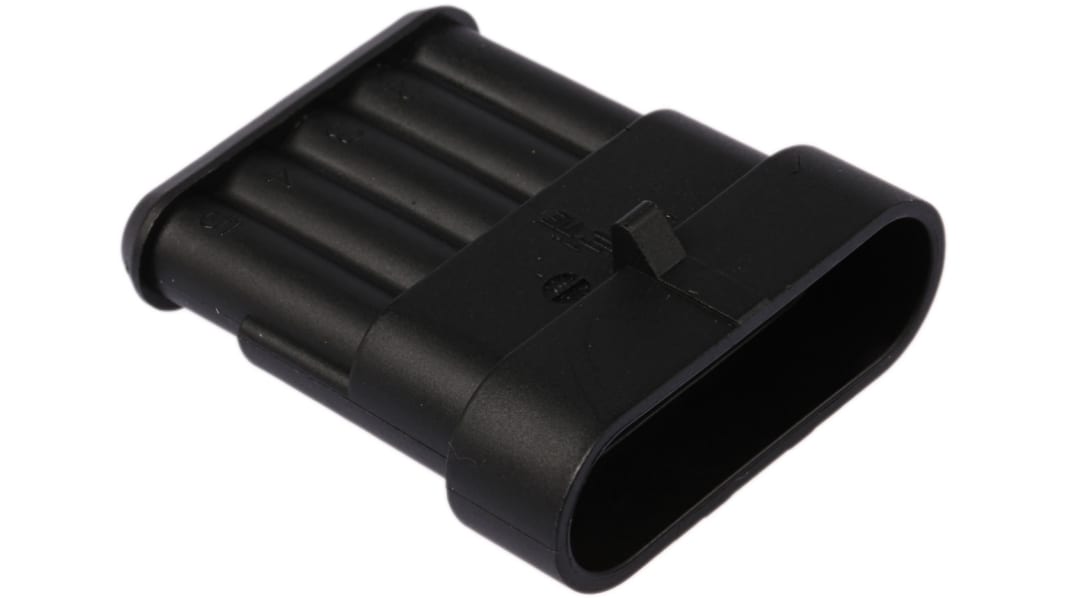 TE Connectivity, AMP Superseal 1.5 Connector Housing Plug 5 Way 282107-1