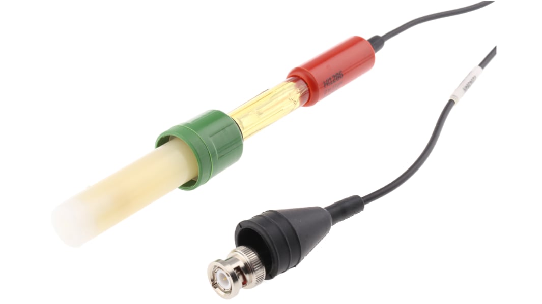 Hanna Instruments HI1286A PEI pH Analysis Electrode, 0 to 13 pH, BNC Interface