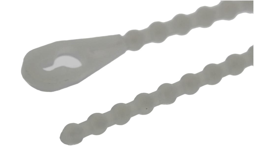 Essentra Cable Tie, Releasable, 101.6mm x 1.5 mm, Natural Nylon, Pk-100