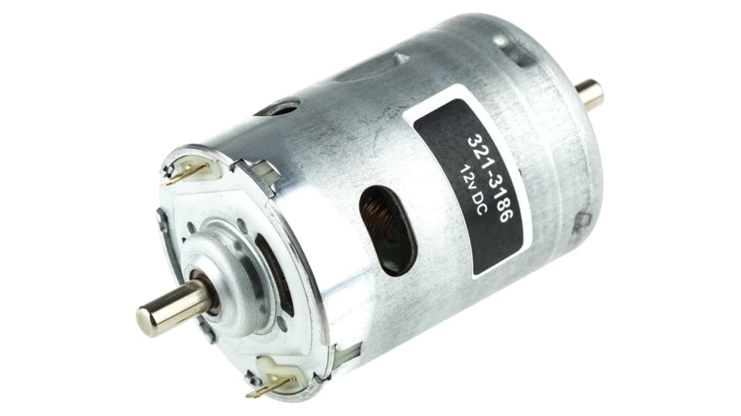 RS PRO Bürstenmotor bis 82,08 gcm, 12 V dc / 36,88 W, , Wellen-Ø 6.35mm x 69mm