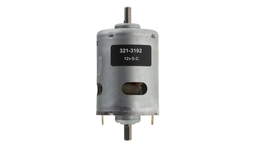 RS PRO Bürstenmotor bis 92,13 mNm, 12 V dc / 80,16 W, , Wellen-Ø 6.35mm x 69mm
