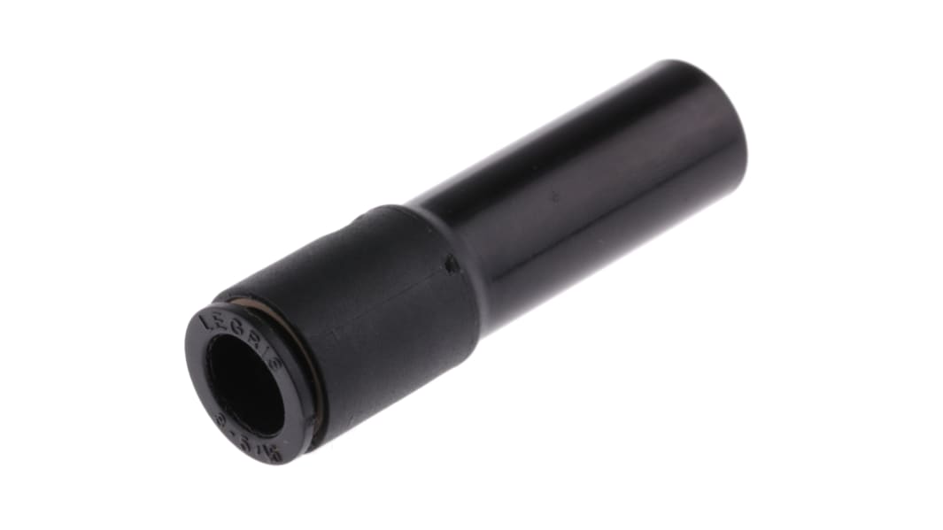 Legris LF3000 8-mm-Steckanschluss x 12-mm-Steckanschluss Gerader Einsteckadapter, Rohr-zu-Rohr, Nylon