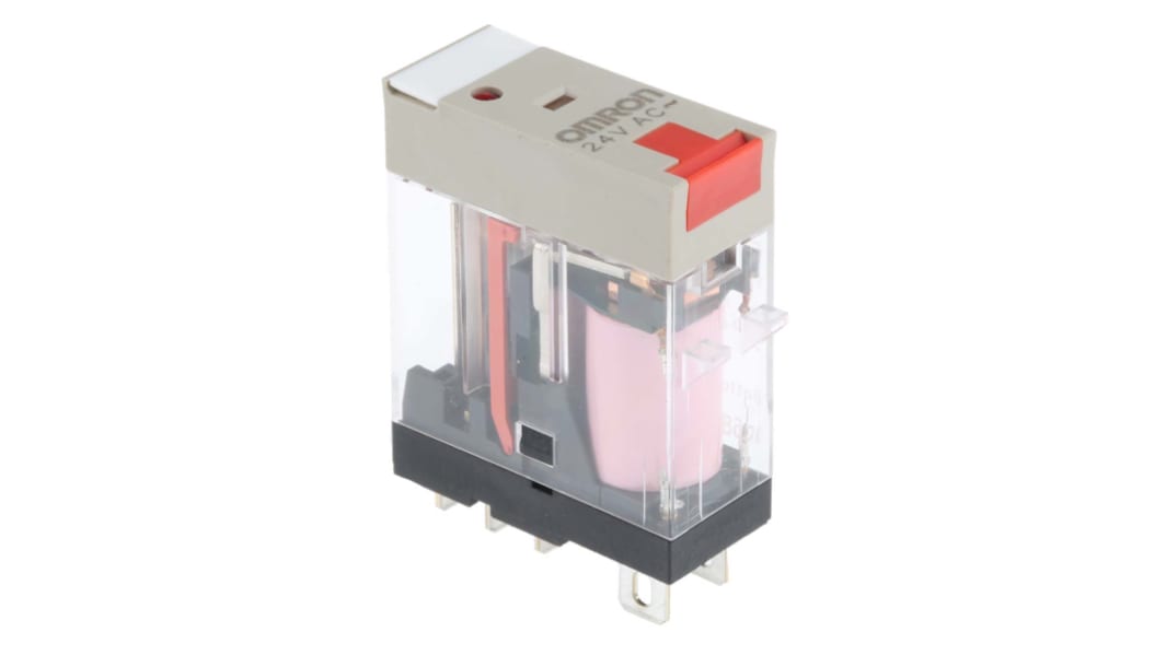 Omron PCB Mount Power Relay, 24V ac Coil, 10A Switching Current, SPDT