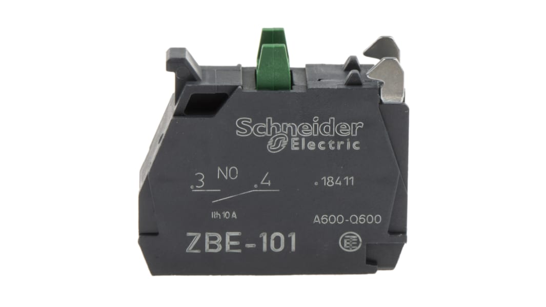 Blocco contatti Schneider Electric, SPST, 600V, terminali a A vite