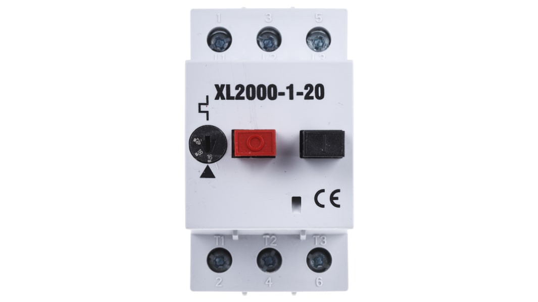 RS PRO Motorschutzschalter, 16 → 20 A 80mm x 45mm