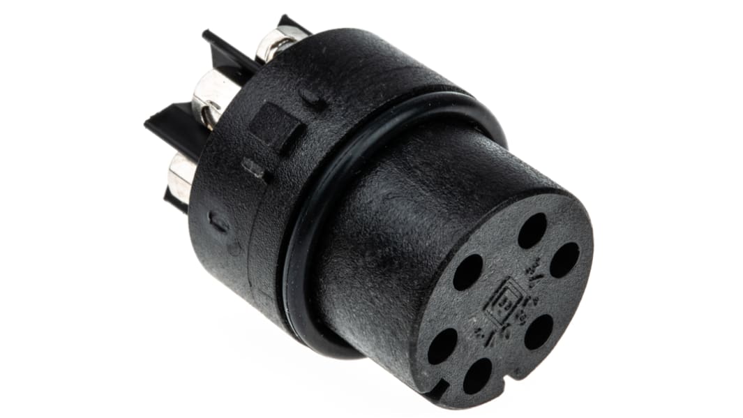 Bulgin Female Connector Insert 6 Way for use with Mini Buccaneer Connector