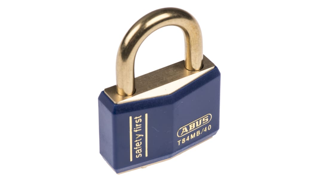 Candado de Latón ABUS , Ø de grillete 6mm, color Azul, para Interior, exterior