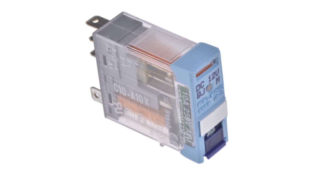Relais de puissance Releco C10, 1 RT, bobine 12V c.c. Montage sur CI 650mW