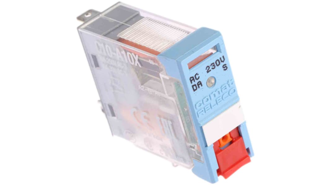 Relais de puissance Releco C10, 1 RT, bobine 230V c.a. Montage sur CI 1.1W