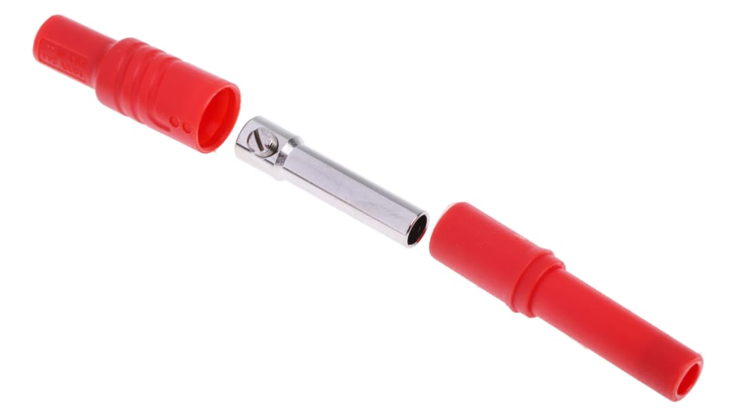Hirschmann Test & Measurement Red Female Banana Socket, 4 mm Connector, Screw Termination, 24A, 1000V ac/dc, Nickel