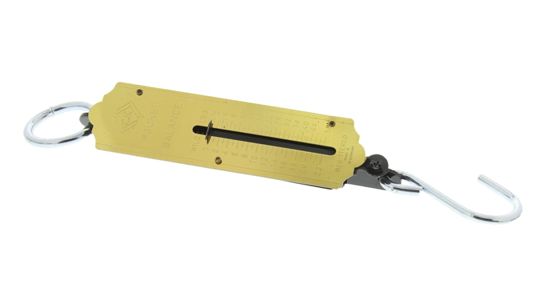 CK Federwaage, Auflösung 0,5 kg / 1 lb, Wägebereich 23kg metrisch, ISO-kalibriert