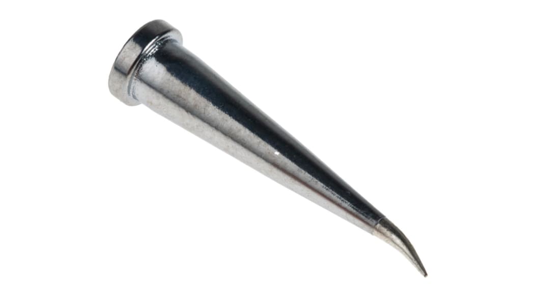 Weller LT 1LX 0.2 mm Bent Conical Soldering Iron Tip for use with WSFP/WSP80/WP80/WXP80, LR21/TCPS last generation