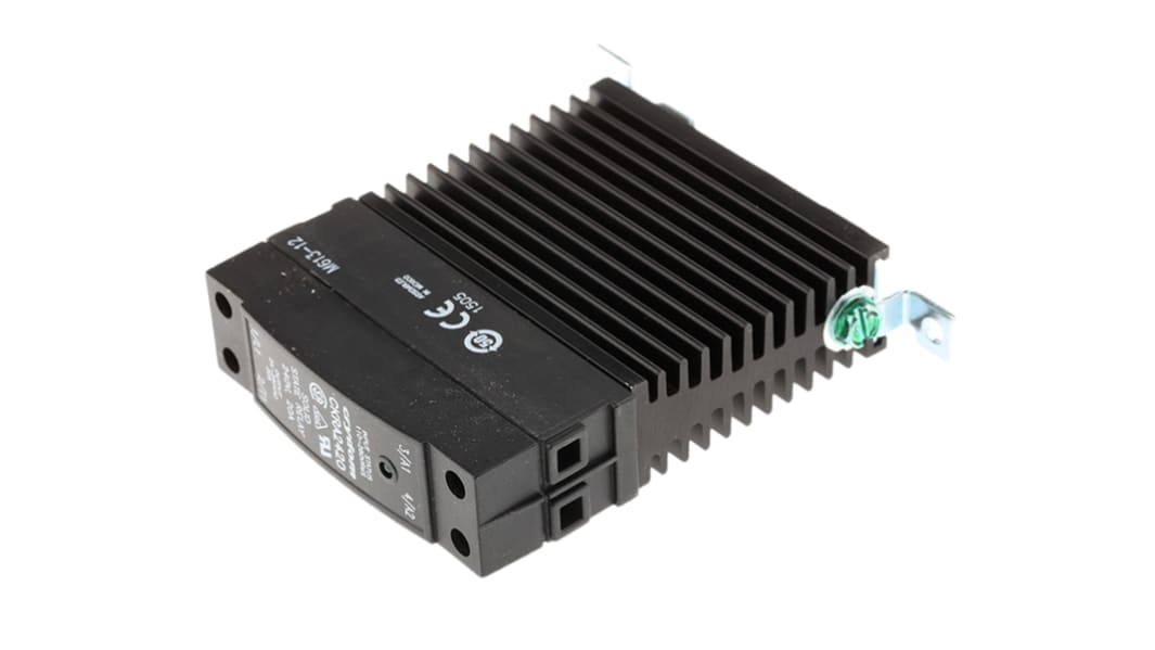 Sensata Crydom CKR Series Solid State Relay, 20 A rms Load, DIN Rail Mount, 280 V rms Load, 280 V rms Control