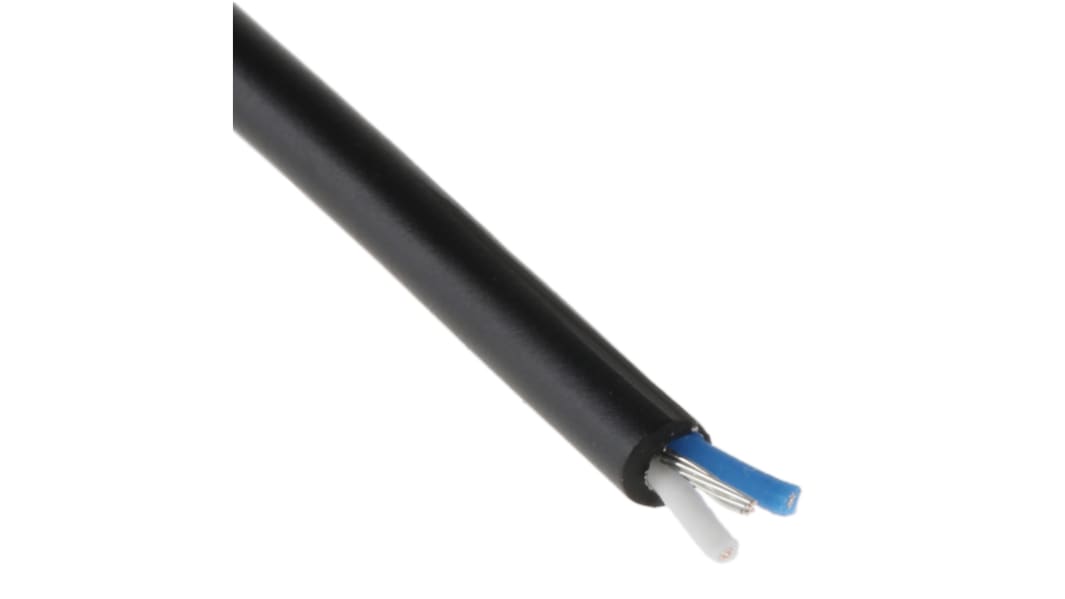 Van Damme Microphone Cable, 0.19 mm² CSA Screened, 3.5mm od, 100m, Black