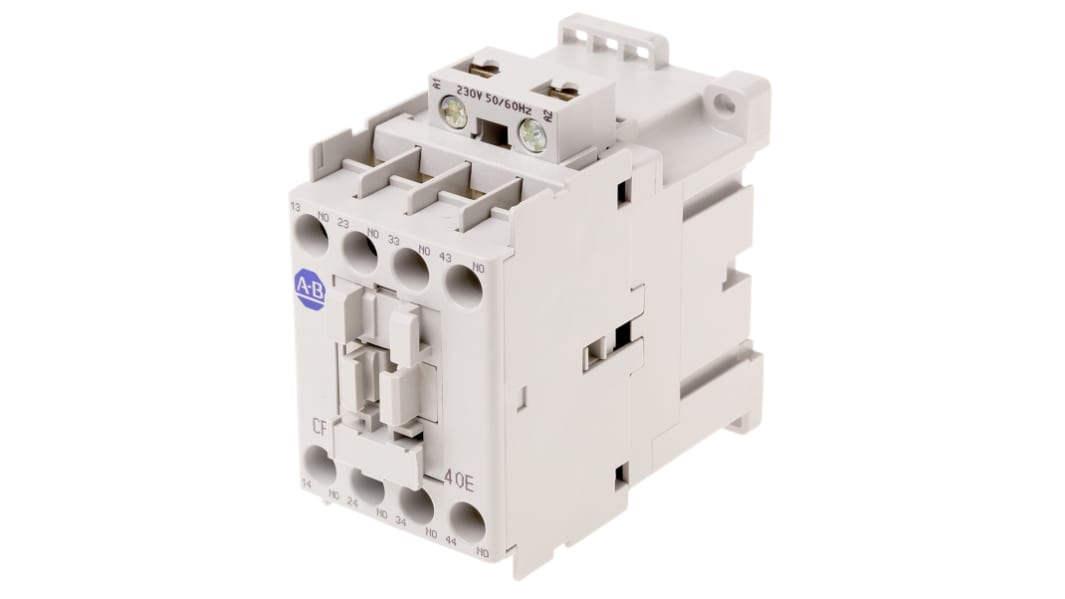 Contacteur Allen Bradley série 700C, 4 pôles , 4 N/O, 20 A, 230 V c.a.