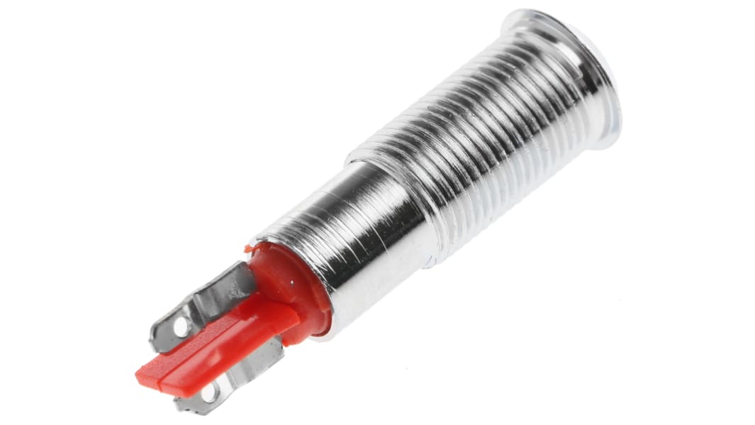 Signal Construct Red Panel Mount Indicator, 20 → 28V, 6mm Mounting Hole Size, Solder Tab Termination, IP67