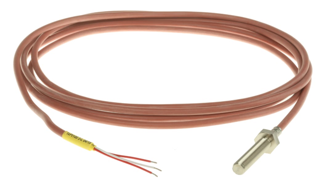 Electrotherm PT100 RTD Sensor, M8 Dia, 40mm Long, M8, F0.3 +200°C Max