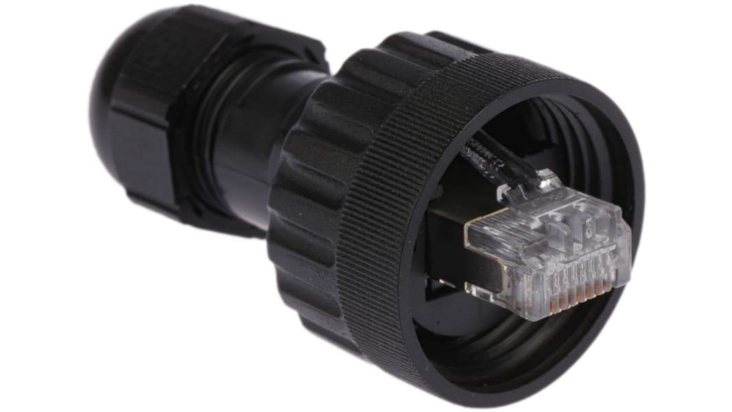 Złącze RJ45 Męski Złącze RJ45 Montaż na kablu Cat5e Brad from Molex, proste 8-żyłowe