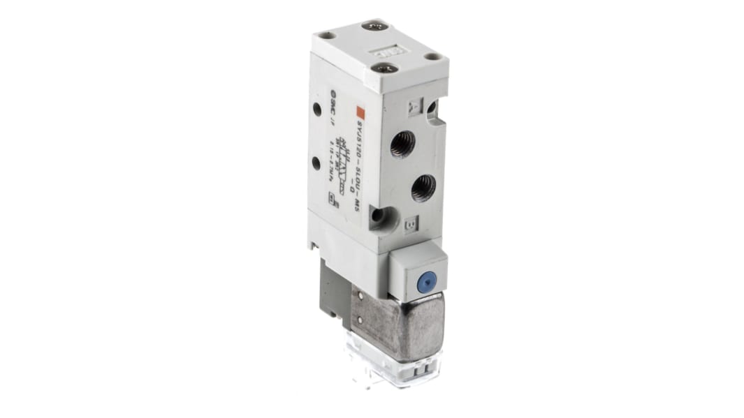 Electrodistributeur pneumatique SMC série SYJ5000 fonction 5/2, Bobine/Ressort, Métrique M5, 24V c.c.