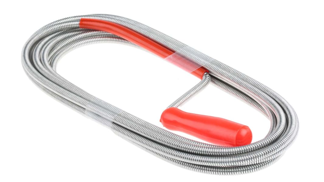 RS PRO Wire Pipe Cleaner for use with Clearing Sink; Bath & Shower Waste Pipes