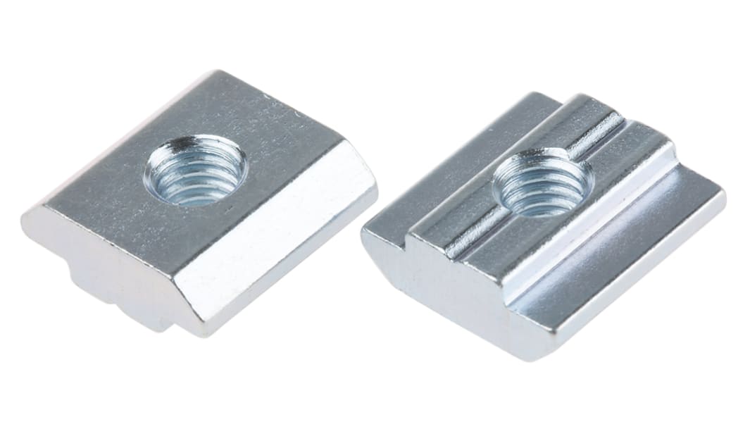 Bloc coulissant Bosch Rexroth, profilé 30 mm, L. 16mm, filetage M6, rainure 8mm en Acier Galvanisé