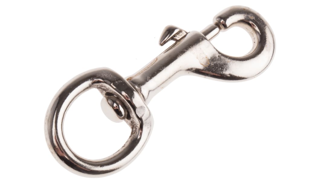 RS PRO Nickel Plated Steel Swivel Spring Hook
