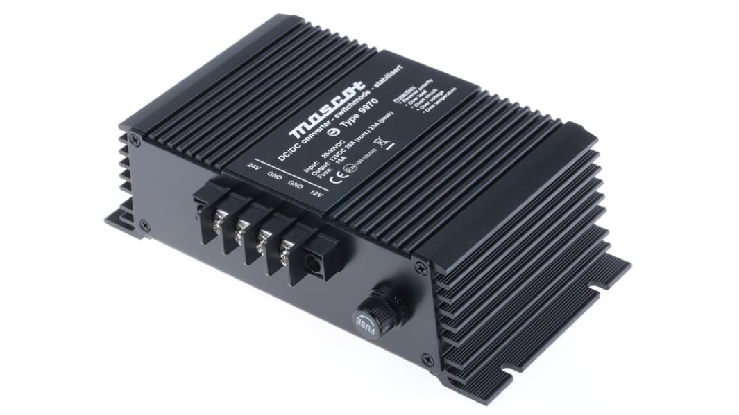 DC-DC převodník 317W, výstup: 13.8V dc 23A, Vin 20 → 30 v DC