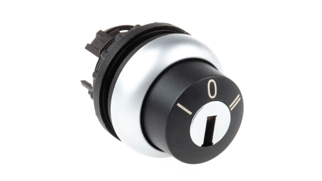Eaton キースイッチヘッド, 3 ノッチ, ラッチ, カットアウト直径：22mm, 78635857 M22-WRS3+M22-A