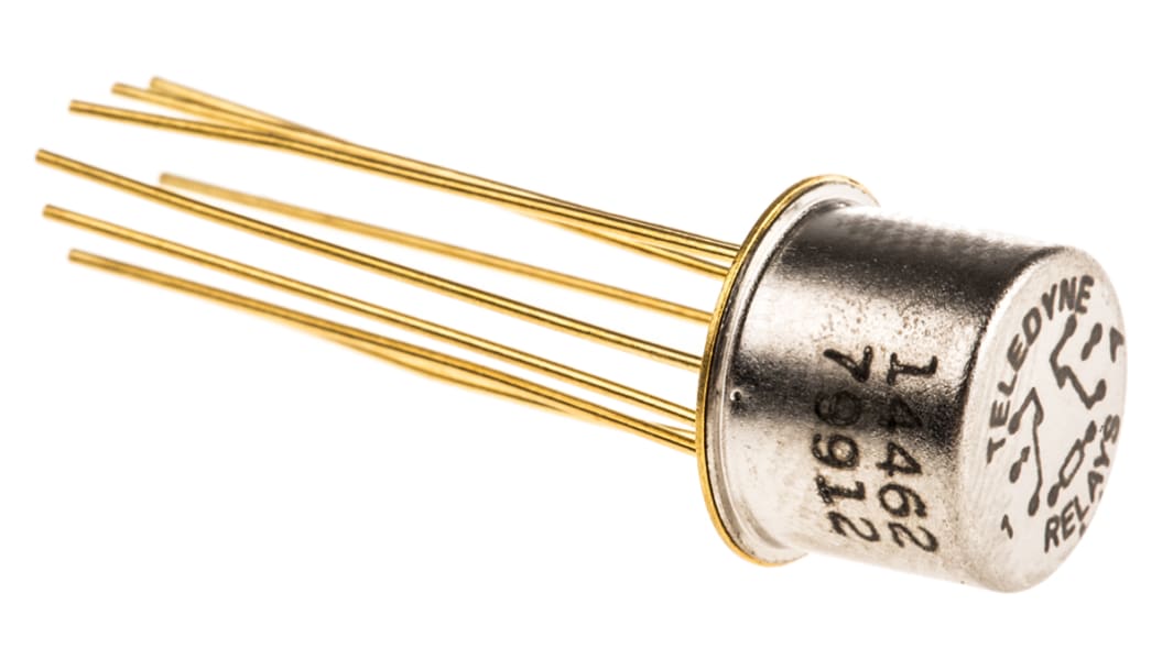 Teledyne 高周波リレー (RFリレー), DPDT, 12V dc, 基板実装