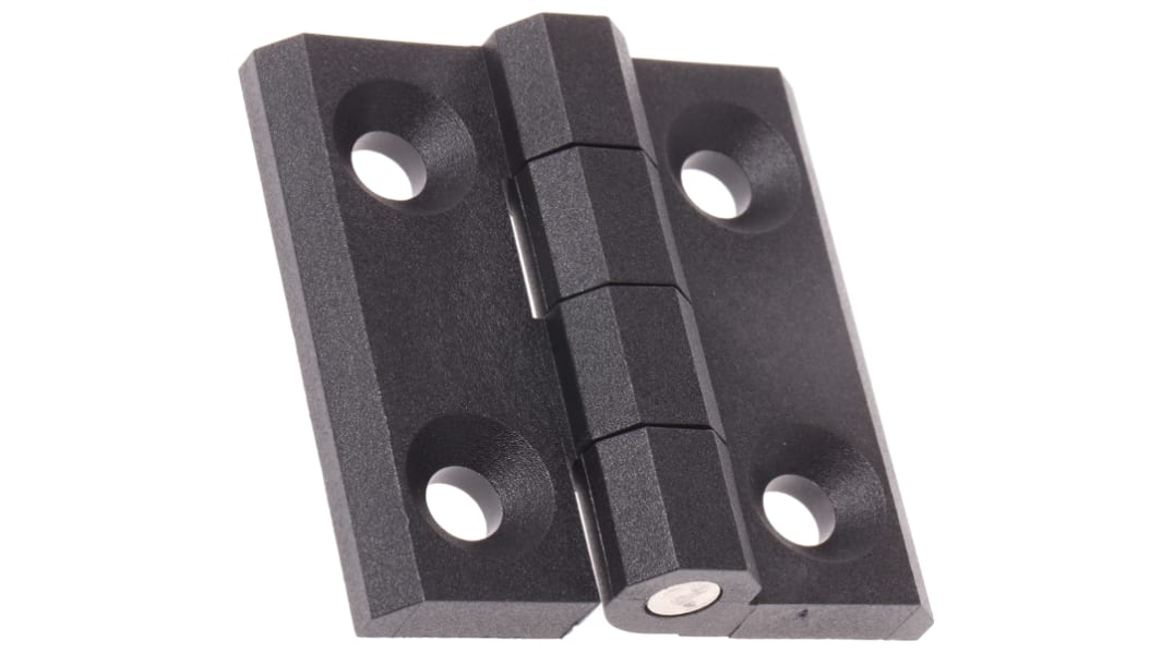Pinet Polyamide Butt Hinge, Screw Fixing, 50mm x 50mm x 6mm