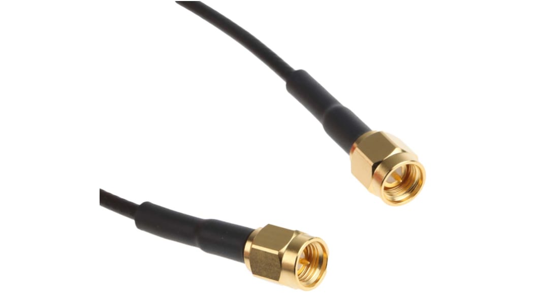 TE Connectivity RG174 Koaksialkabel, 50 Ω SMA til SMA, 250mm