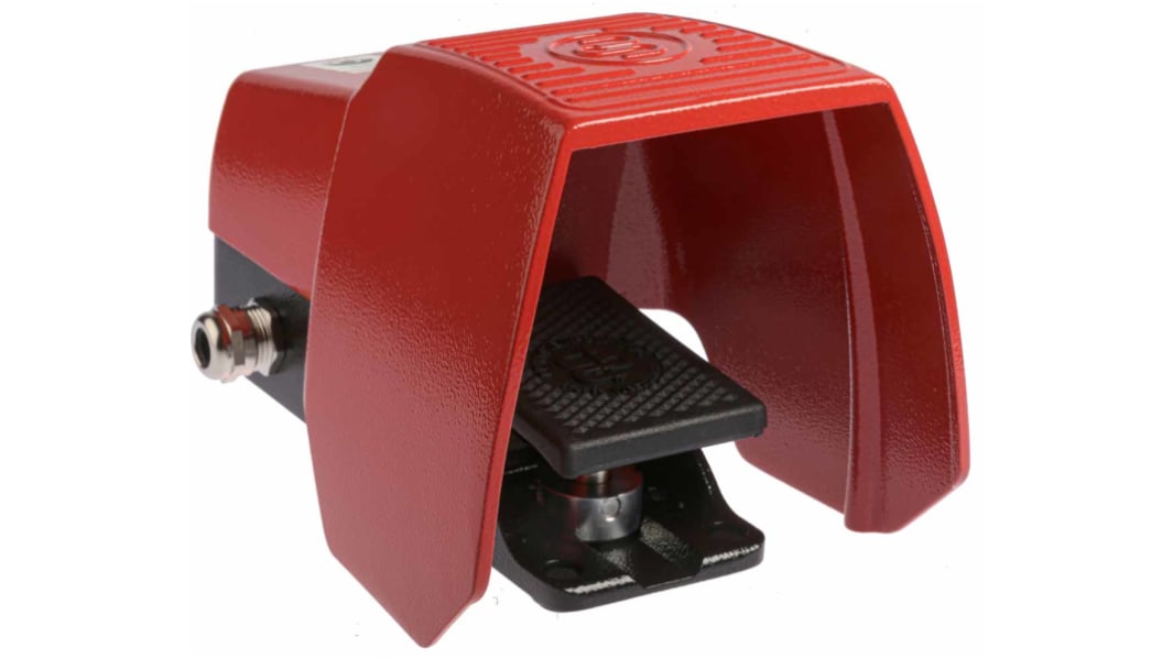 Interruttore a pedale, Bernstein AG, Momentaneo, IP65, 2 NA + 1 NC