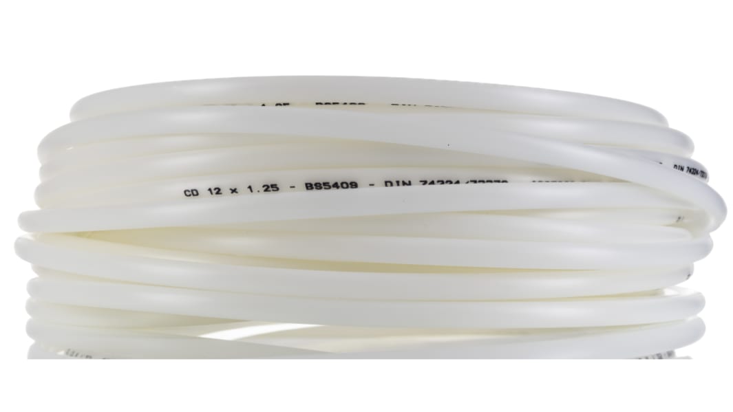 RS PRO Compressed Air Pipe Natural Nylon 12mm x 30m NLF Series