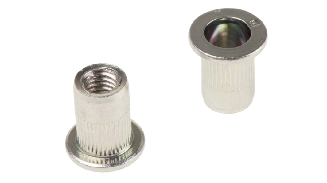 Böllhoff Plain, M6 Steel Threaded Insert, 13mm diameter 9mm Depth 14.5mm