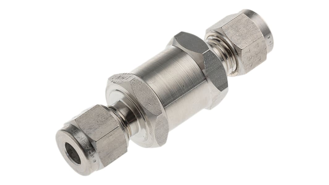 Parker Stainless Steel Single Check Valve 6mm, 414 bar