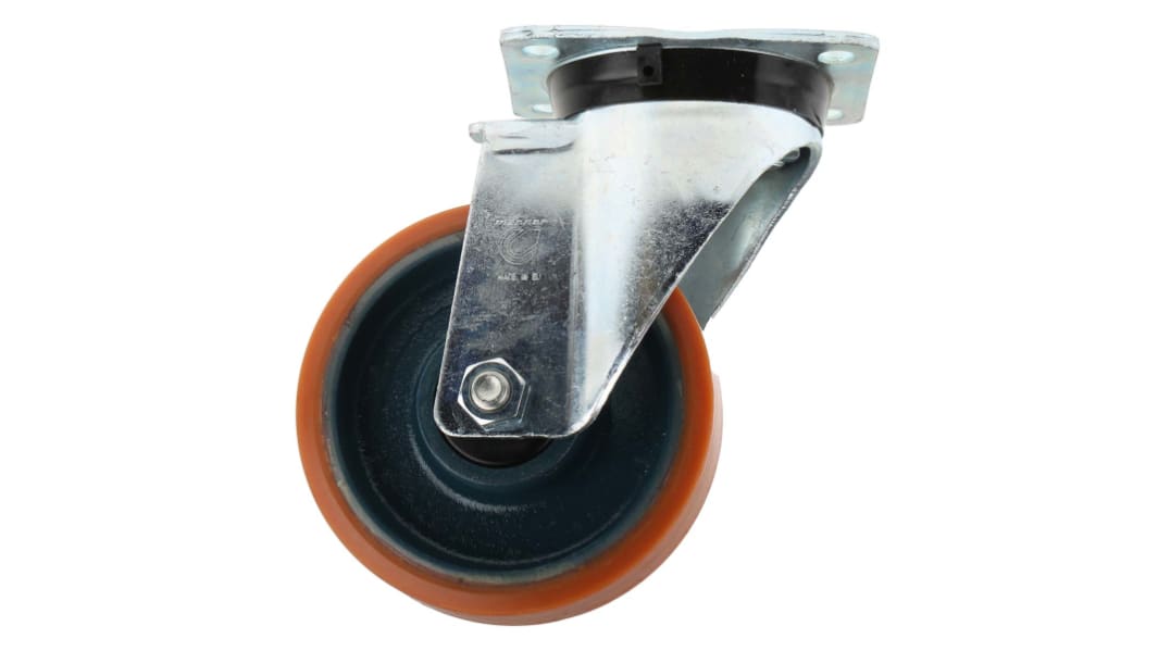 Roulette industrielle Pivotante LAG, Acier zingué, Ø 150mm, 450kg