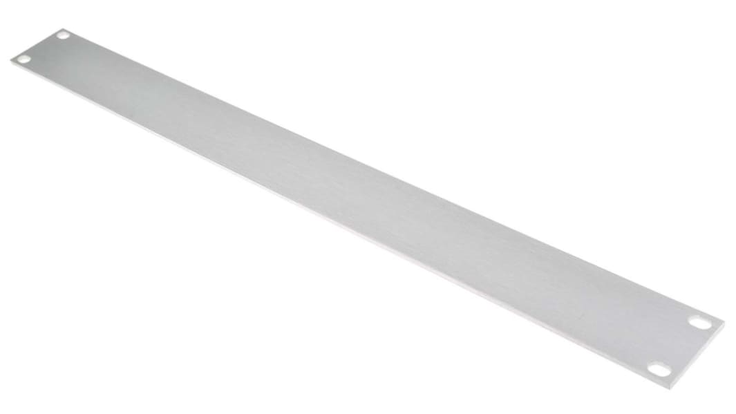 Pannello frontale RS PRO 1U, Non colorato, 482.6 x 43.7mm