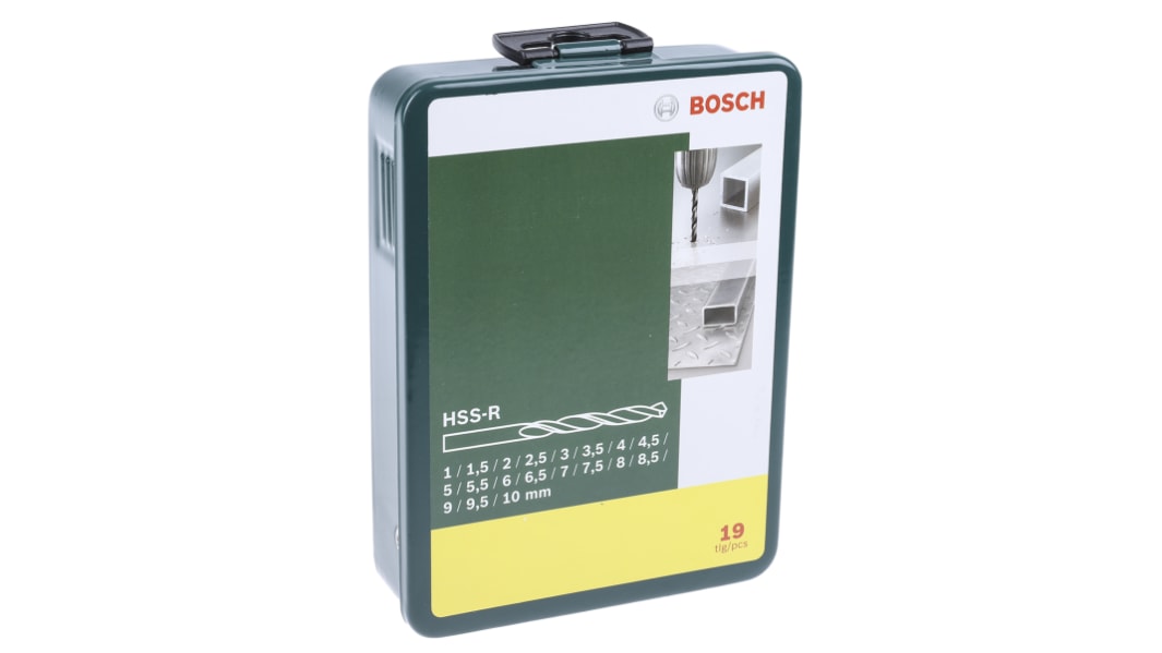 Coffret de forets Bosch HSS-R 1mm à 10mm, 19 pièces