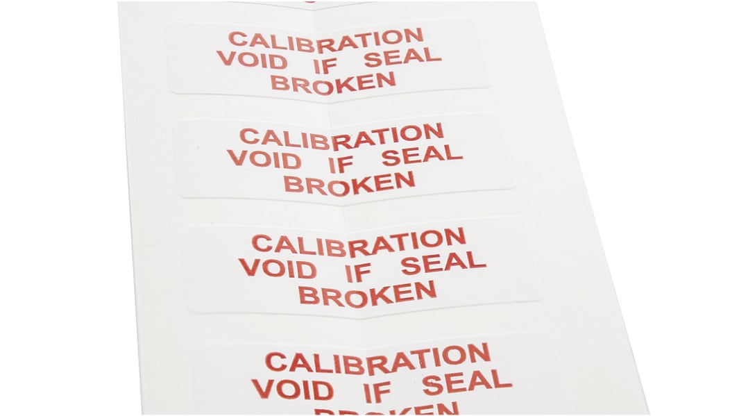 RS PRO Adhesive Pre-Printed Adhesive Label-Guarantee Broken-. Quantity: 180