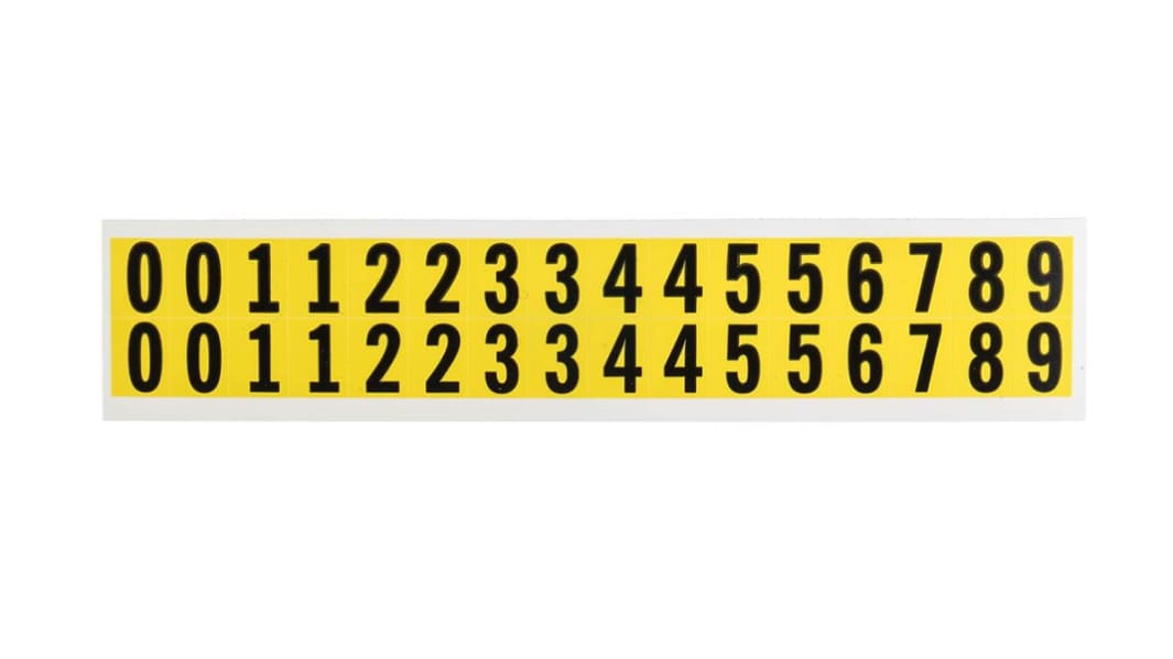Numeri adesivi RS PRO, 10 Numeri
