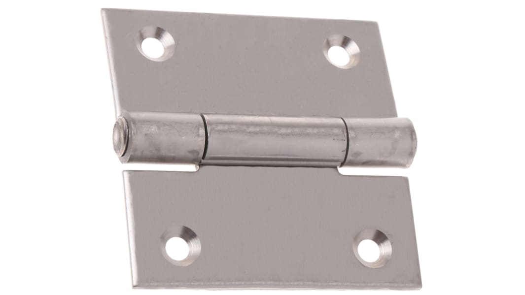 Charnière universelle en inox, 60mm x 60mm x 2mm