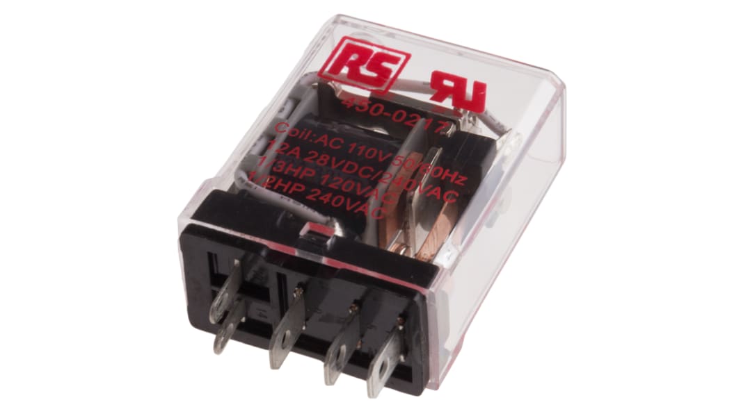 RS PRO パワーリレー, 110V ac, 1c接点, 15A, 基板実装