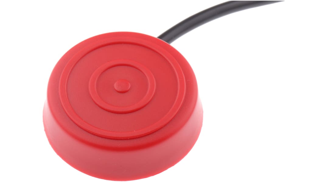 RS PRO Foot Switch Bellow Momentary Foot Switch - PVC Case Material, SPST, 50 mA Contact Current